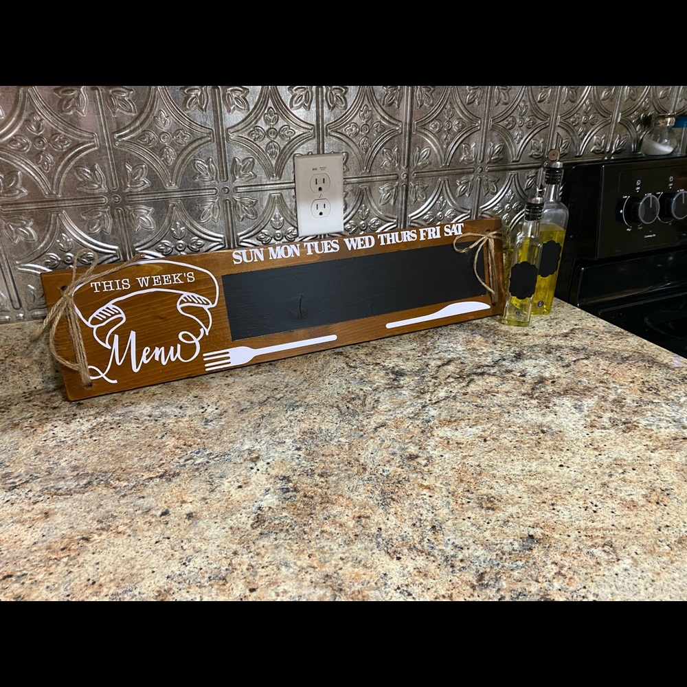 THIS WEEKS MENU / Home Decor